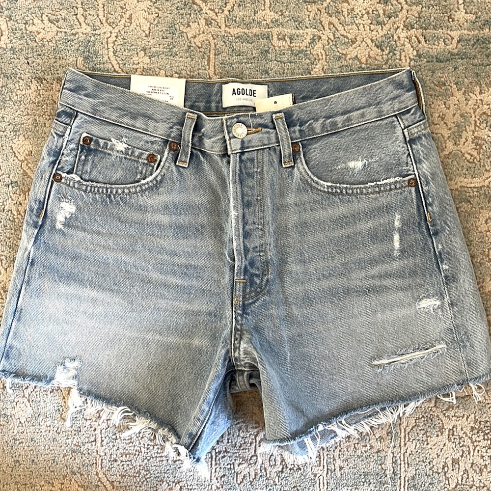 NWT 26 AGOLDE Parker Long Short Swapmeet shorts